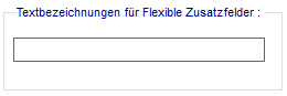 3. Voreinstellung für Flex-Zusatz