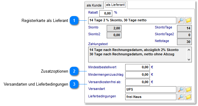 6.1 Zahlungsbedingungen als Lieferant