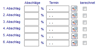 6. Abschlagszahlungen