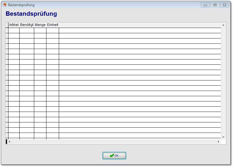 3.1.11 Bestandsprüfung