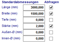 1. Abmessungen