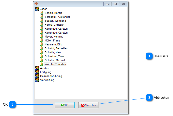 3.1 User-Auswahldialog