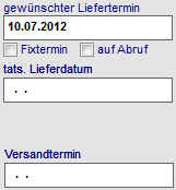 13. Liefertermine
