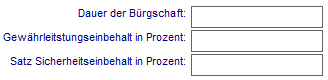 8. Bürgschaften (optional)