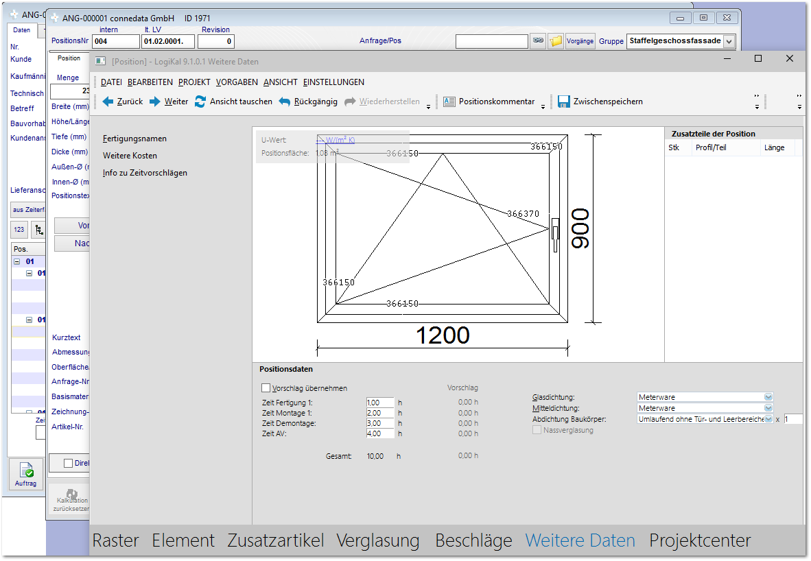 LogiKal Projektcenter Prüfung und Übernahme