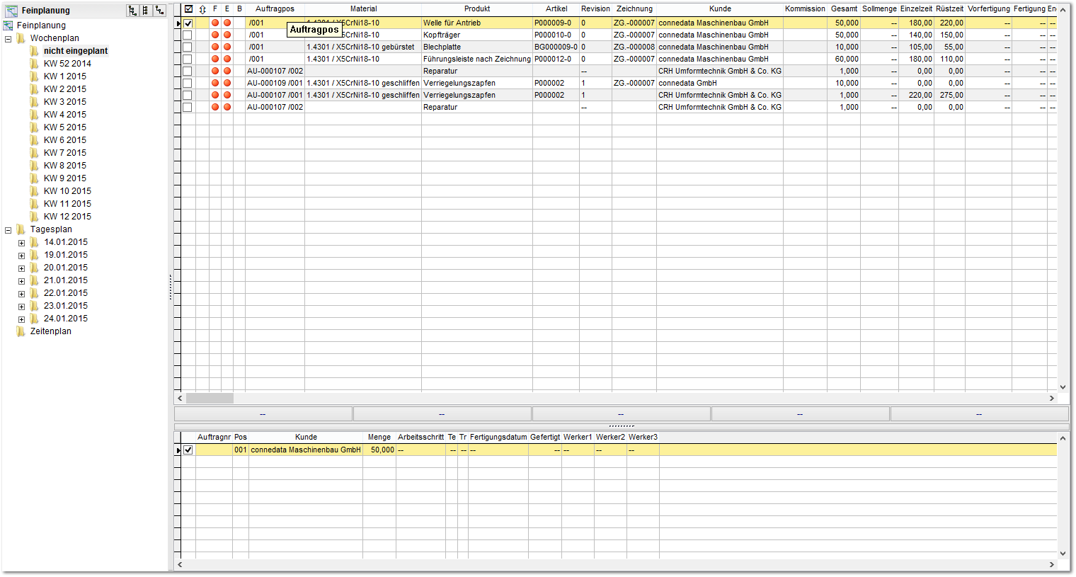 2.1 Wochenplan