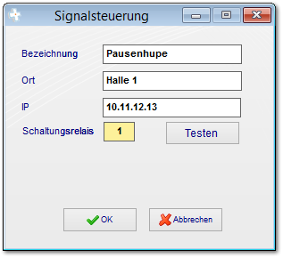 1.5 Signalsteuerung (optional)