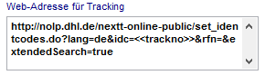 3. Tracking-Adresse