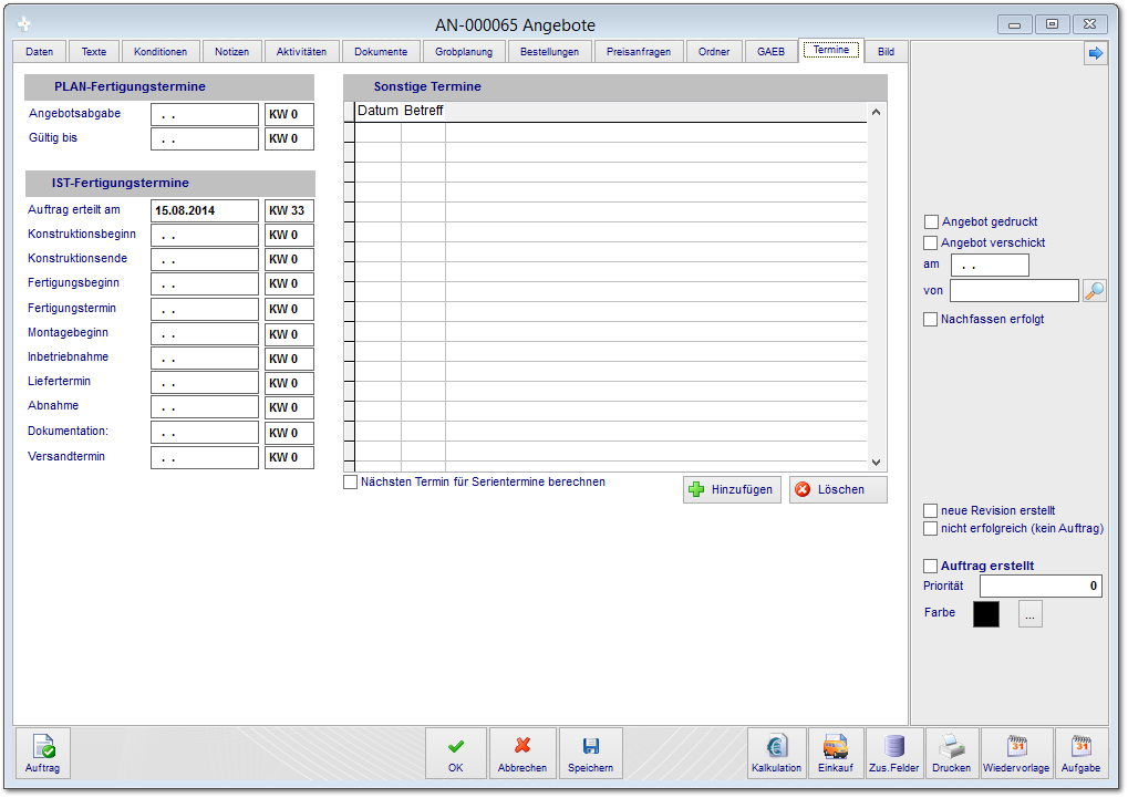 2.10.11 Termine Fertigung (optional)