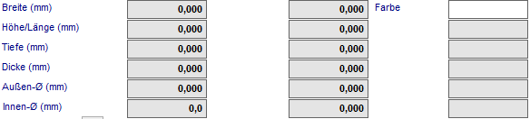 2. Abmessungen und Parameter