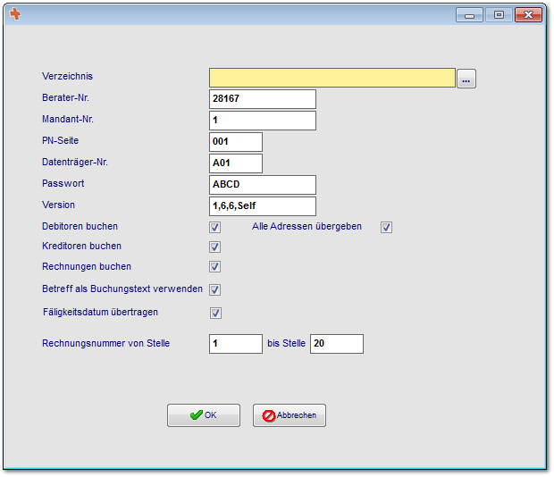 4.1 Übergabe (Beispiel Datev)